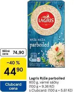 Tesco Lagris Rýže parboiled, 800 g. varné sáčky nabídka