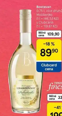 Tesco Bostavan, 0.75 l. více druhů nabídka