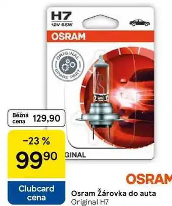 Tesco Osram Žárovka do auta Original H7 nabídka