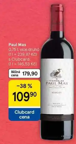 Tesco Paul Mas, 0.75 l, více druhů nabídka