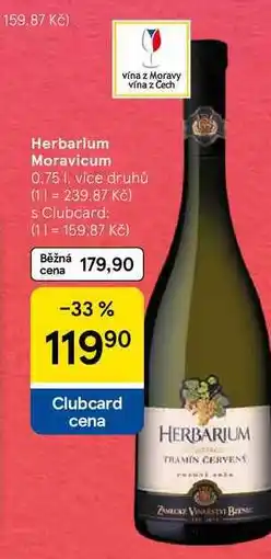 Tesco Herbarium Moravicum, 0.75 l nabídka