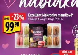 Albert Excellent Makronky mandlové 144 g nabídka