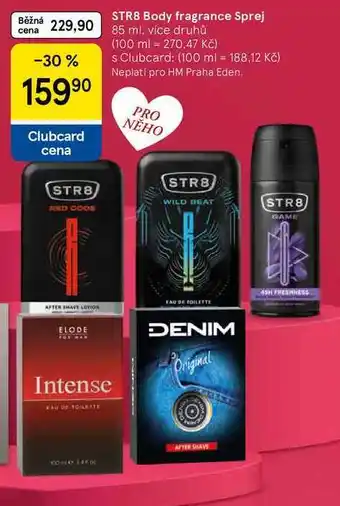 Tesco STR8 Body fragrance Sprej, 85 ml, více druhů nabídka