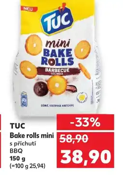 Trefa TUC Bake rolls mini s příchutí BBQ nabídka