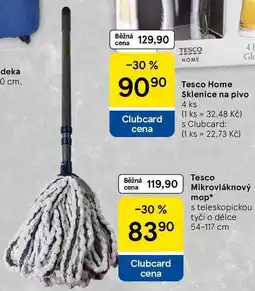 Tesco Tesco Mikrovláknový mop s teleskopickou tyčí o délce 54-117 cm nabídka