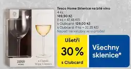 Tesco Tesco Home Sklenice na bílé víno, 4 ks nabídka