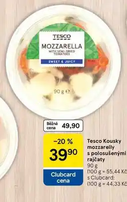 Tesco Tesco Kousky mozzarelly s polosušenými rajčaty, 90 g nabídka