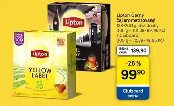 Tesco Lipton Černý čaj aromatizovaný, 138-200 g nabídka