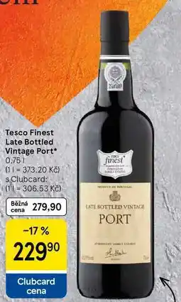 Tesco Tesco Finest Late Bottled Vintage Port, 0,75 l nabídka