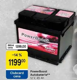 Tesco PowerBoost Autobaterie, 12 V. 45 Ah nabídka