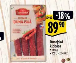 Albert Dunajská klobása 400 g nabídka