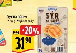 Albert Sýr na pánev 100 g nabídka