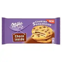 Albert Milka Cookie sensation sušenky s kousky mléčné čokolády z alpského mléka 156g nabídka