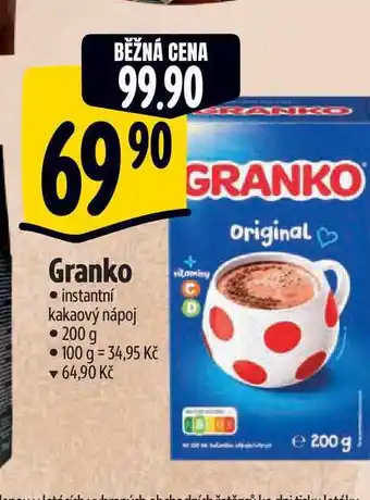 Albert ORION GRANKO Instantní kakaový nápoj 200 g nabídka