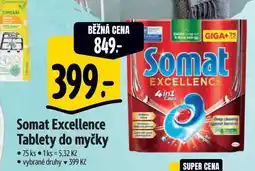 Albert Somat Excellence Tablety do myčky 75 ks nabídka