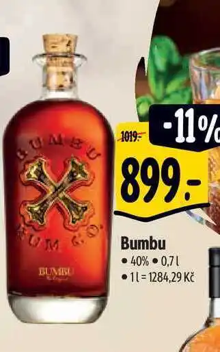 Albert Bumbu 40% 0,71 ⚫ 11 =1284,29 Kč nabídka