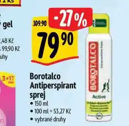 Albert Borotalco Antiperspirant sprej 150 ml nabídka