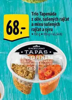 Albert Trio Tapenáda z oliv, sušených rajčat a mixu sušených rajčat a sýru 150 g nabídka