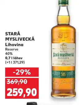 Trefa STARÁ MYSLIVECKÁ Lihovina nabídka