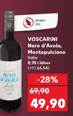 Trefa VOSCARINI Nero d'Avola, Montepulciano Itálie nabídka