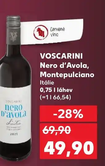 Trefa VOSCARINI Nero d'Avola, Montepulciano Itálie nabídka