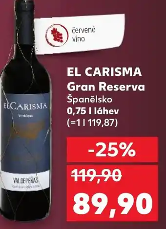 Trefa EL CARISMA Gran Reserva nabídka