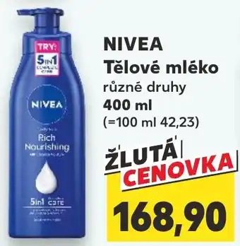 Trefa NIVEA Tělové mléko nabídka