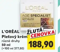 Trefa L'ORÉAL ŽLUTÁ Pleťový krém nabídka