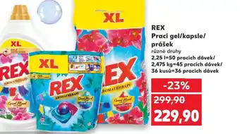 Trefa REX Prací gel/kapsle/ prášek nabídka