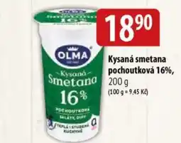 Bala Kysaná smetana pochoutková 16%, nabídka