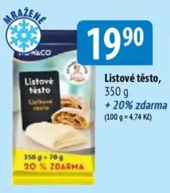 Bala NOWACO Listové testo nabídka