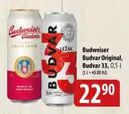 Bala Budweiser Budvar Original, Budvar 33 nabídka