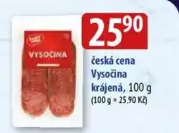 Bala česká cena Vysočina krájená nabídka