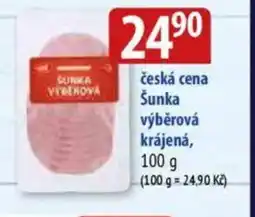 Bala česká cena Šunka výběrová krájená nabídka