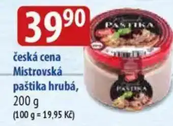 Bala česká cena Mistrovská paštika hrubá nabídka