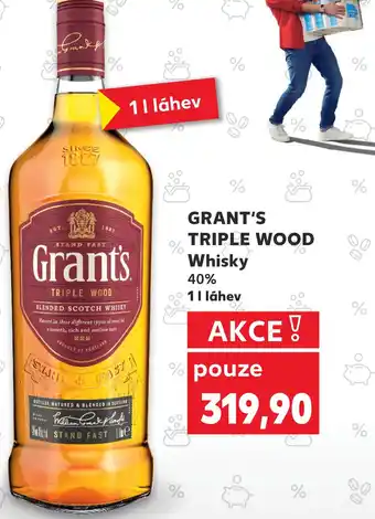 Trefa GRANT'S TRIPLE WOOD Whisky 40% nabídka