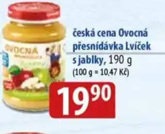 Bala česká cena Ovocná přesnídávka Lvíček s jablky nabídka