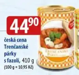 Bala česká cena Trenčanské párky sfazolí nabídka