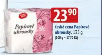 Bala česká cena Papírové ubrousky nabídka