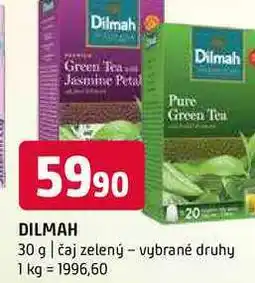 Terno Dilmah 30 g čaj zelený vybrané druhy nabídka