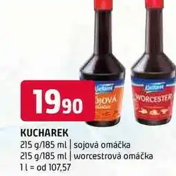 Terno Kucharek 215 g/185 ml sojová omáčka 215 g/185 ml worcestrová omáčka nabídka