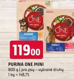 Terno Purina one mini 800 g pro psy vybrané druhy nabídka