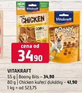 Terno Vitakraft 55 g Boony Bits 80 g Chicken kuřecí dukátky nabídka