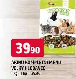 Terno Akinu kompletní menu velký hlodavec 1kg nabídka