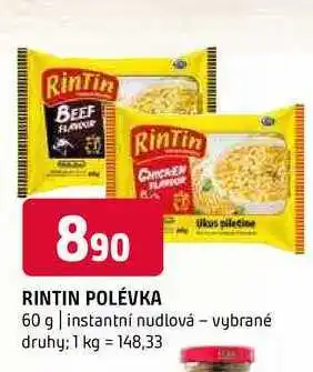 Terno Rintin polévka 60 g instantní nudlová vybrané druhy nabídka