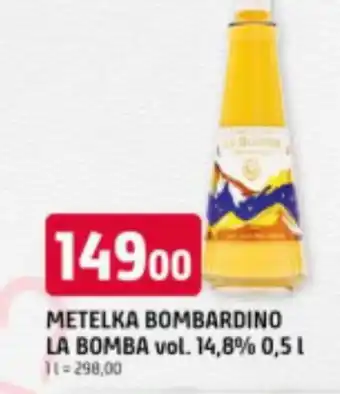 Trefa Metelka bombardino la bomba vol. 14,8% nabídka