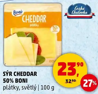 Penny Market Sýr cheddar 50% BONI nabídka