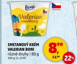 Penny Market Smetanový krém valerian BONI nabídka