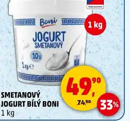 Penny Market Smetanový jogurt bílý boni nabídka