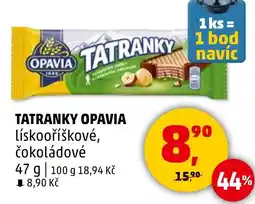 Penny Market Tatranky OPAVIA lískooříškové, čokoládové nabídka